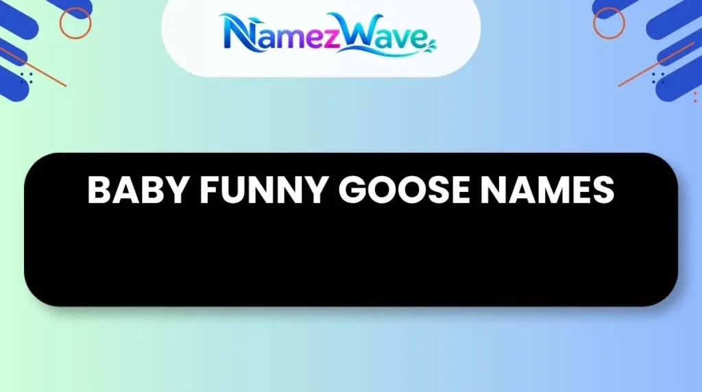 Baby Funny Goose Names