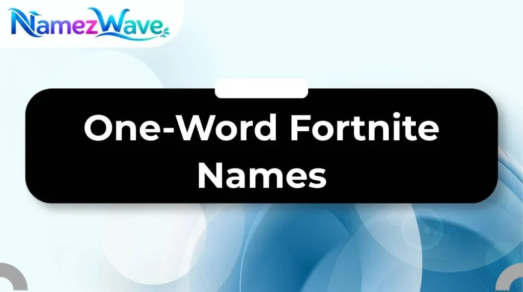 One-Word Fortnite Names