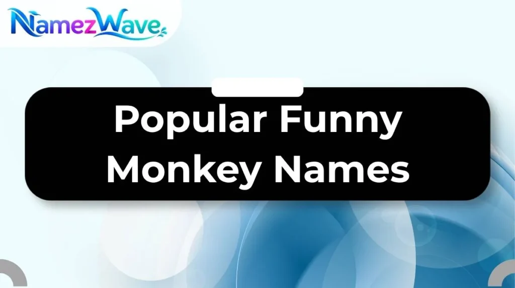 Popular Funny Monkey Names