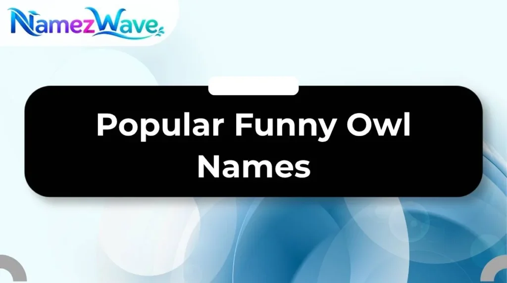 Popular Funny Owl Names