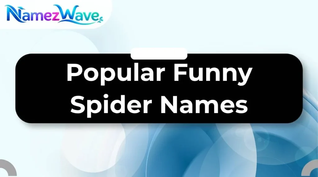 Popular Funny Spider Names