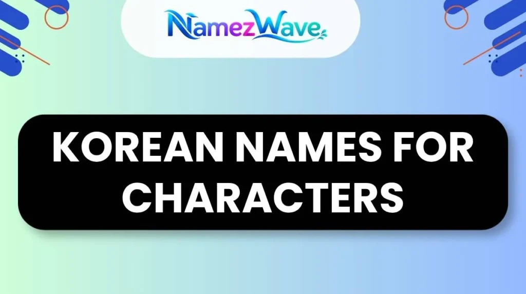 Korean Names for Characters