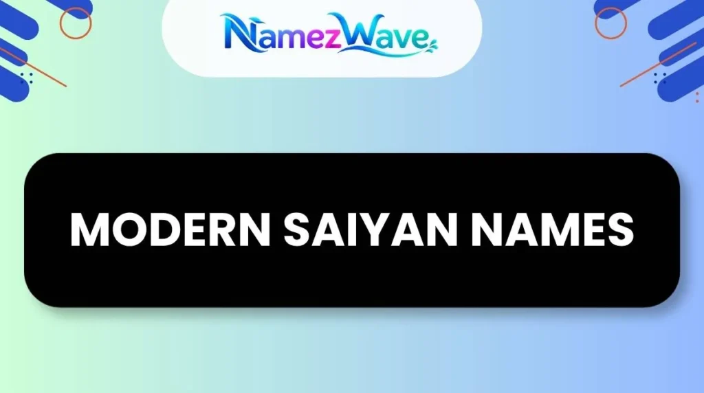 Modern Saiyan Names