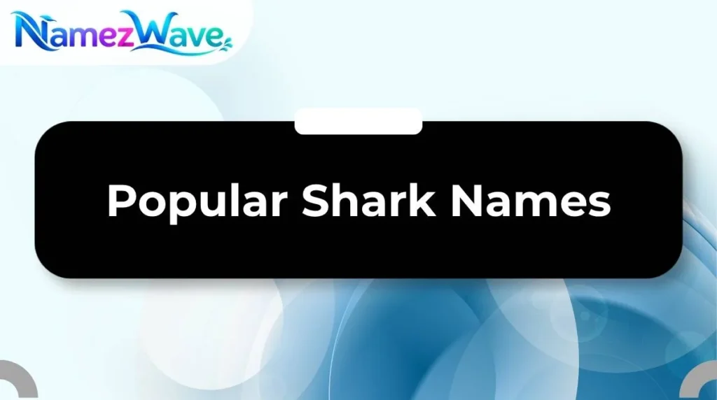 Popular Shark Names
