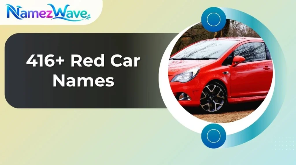 Red Car Names