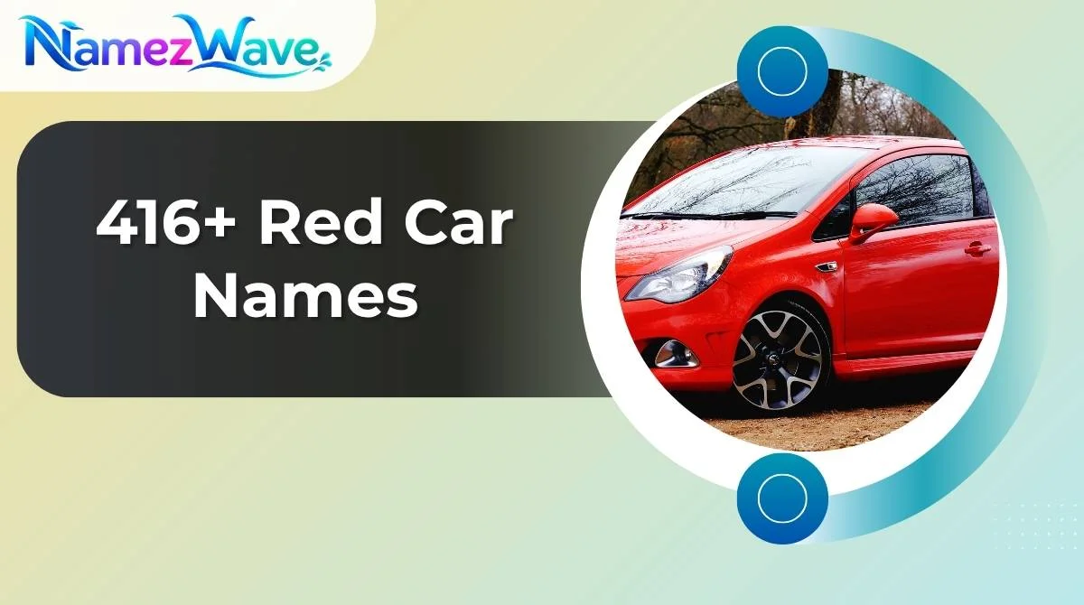 Red Car Names