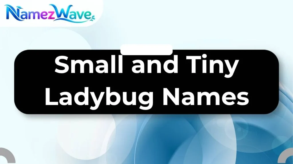 Small and Tiny Ladybug Names