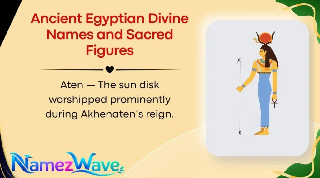 Ancient Egyptian Divine Names and Sacred Figures