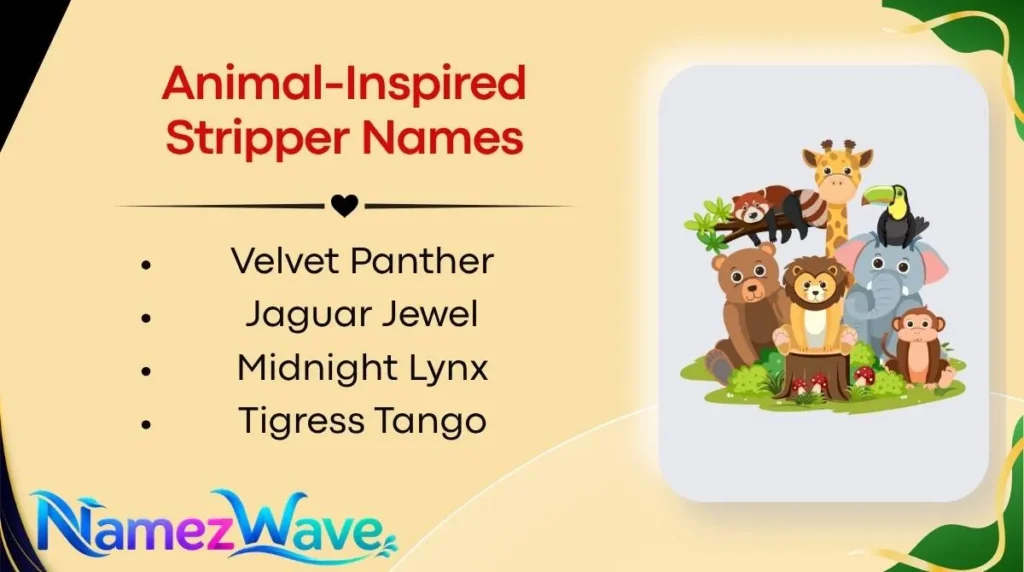 Animal-Inspired Stripper Names