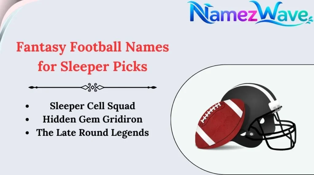 Fantasy Football Names for Sleeper Picks