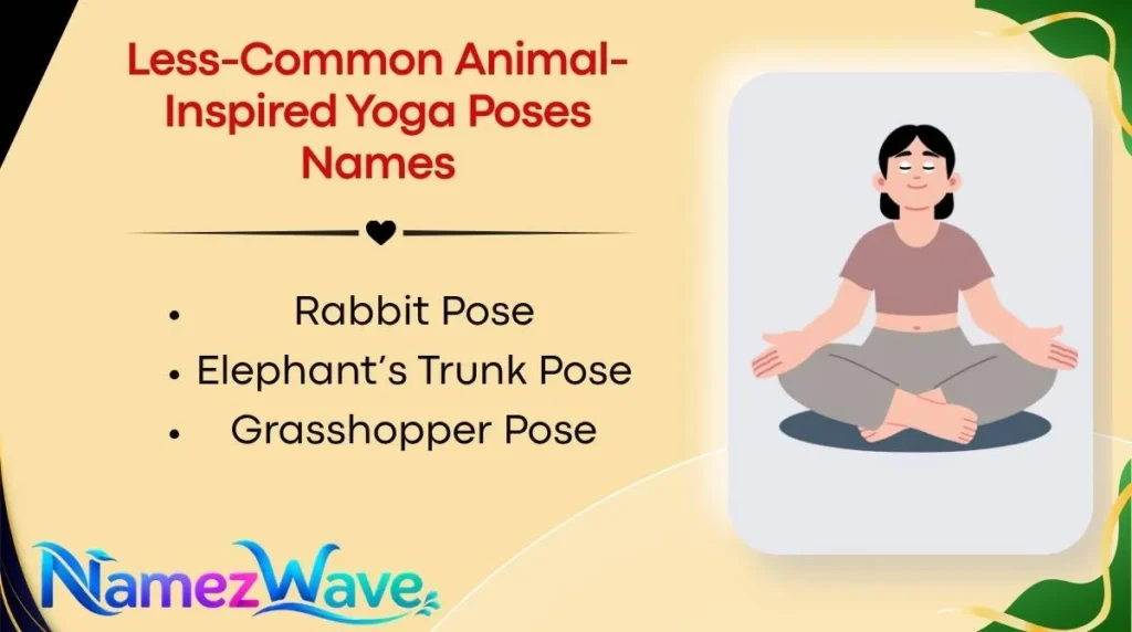 Less-Common Animal-Inspired Yoga Poses Names