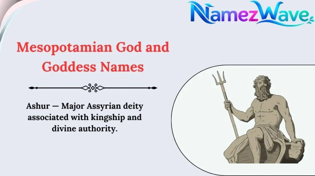 Mesopotamian God and Goddess Names