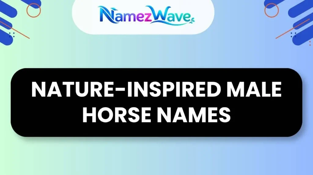 Nature-Inspired Male Horse Names