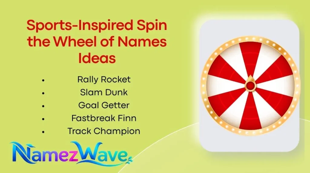 Sports-Inspired Spin the Wheel of Names Ideas